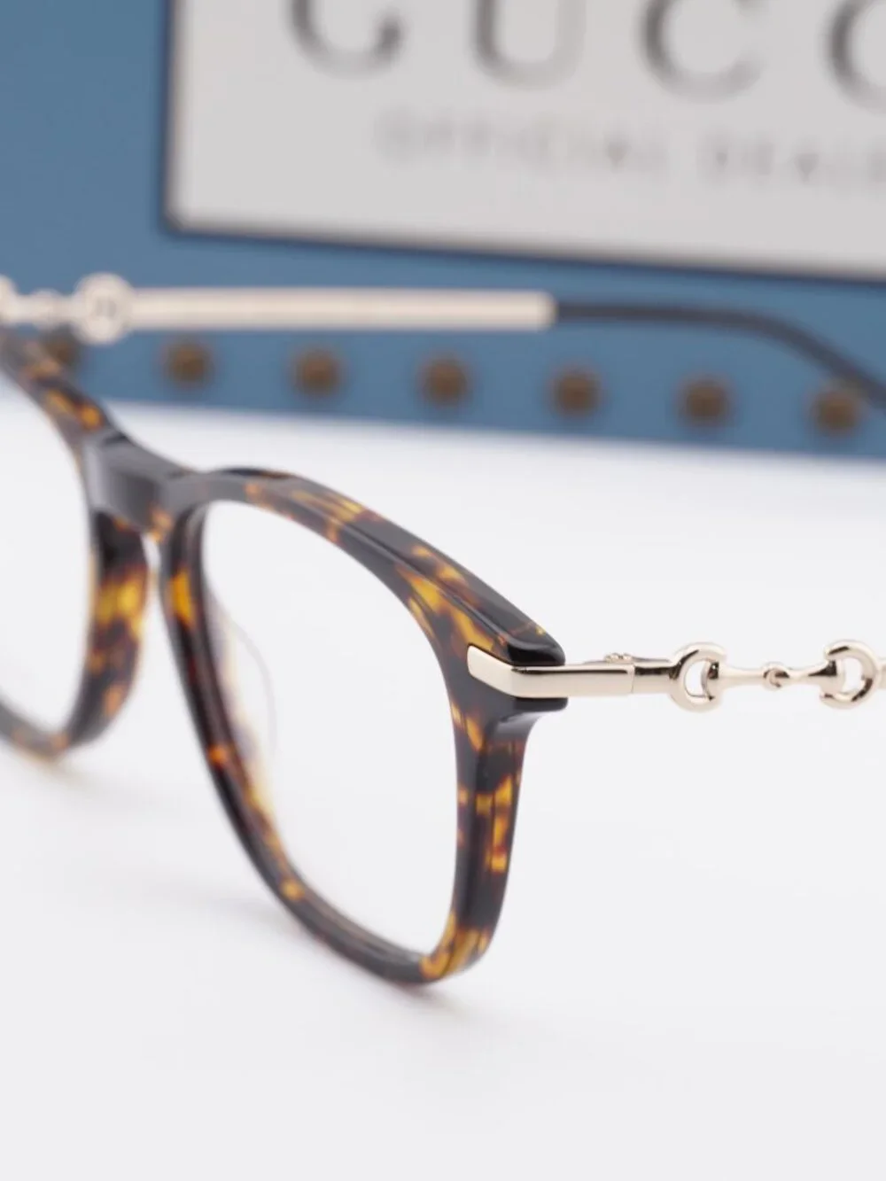 Gucci GG0919O 002 Square Eyeglasses - Havana/Gold 50mm